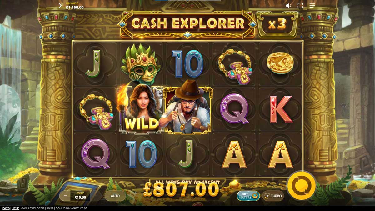 Cash Explorer slot machine game screenshot