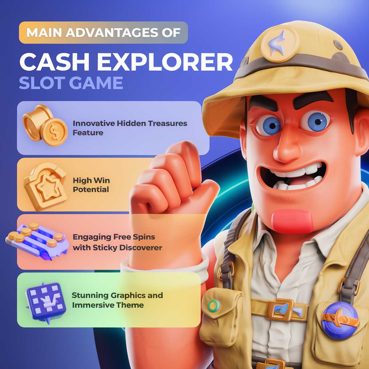 Cash Explorer slot game main features