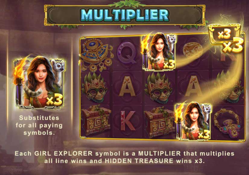 Cash Explorer slot game multiplier