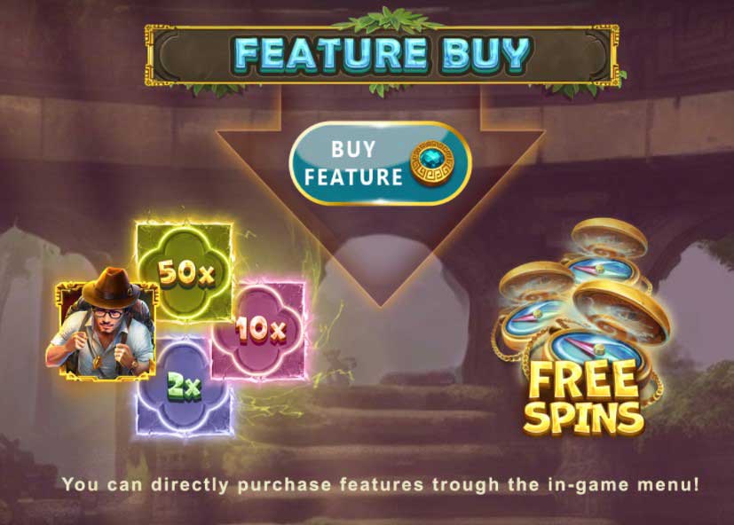 Cash Explorer slot game feature buy